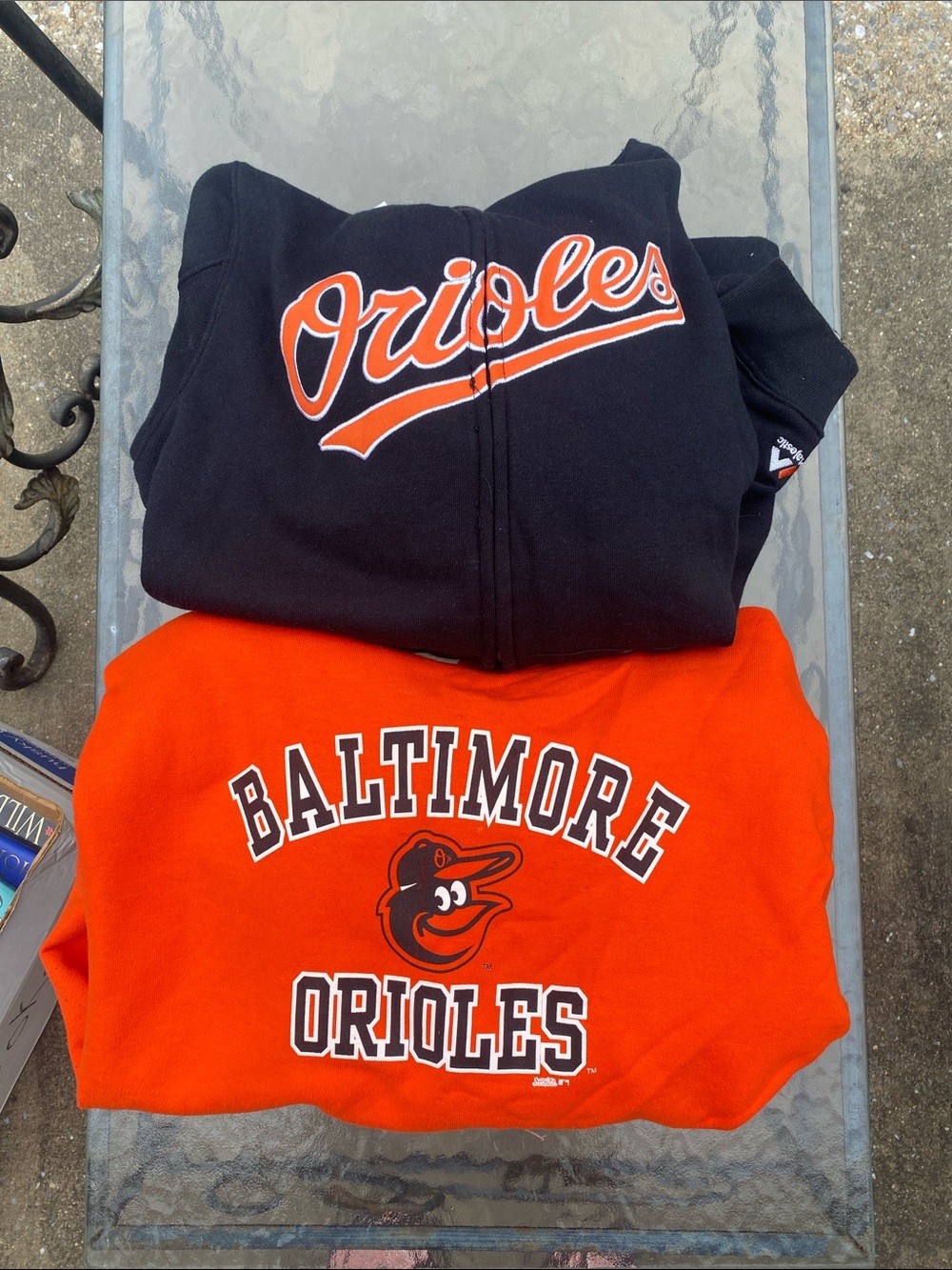 Bright Orange 2 pack Hooded Sweatshirt with Front Pocket
